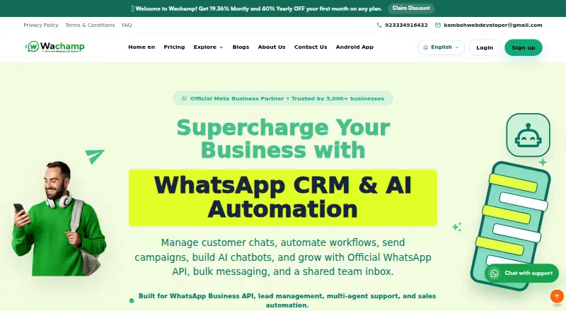 The Wachamp homepage