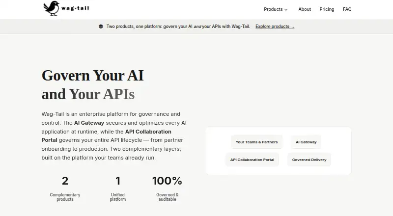 Wag-Tail API Collaboration Portal's website