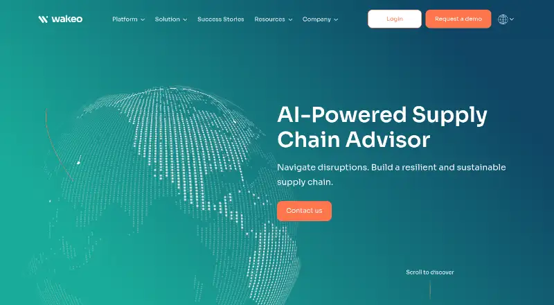 The Wakeo homepage
