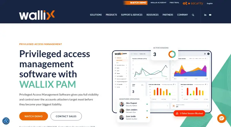 The WALLIX Bastion homepage