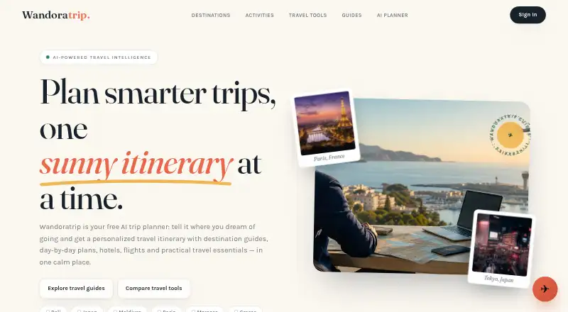WandoraTrip's website
