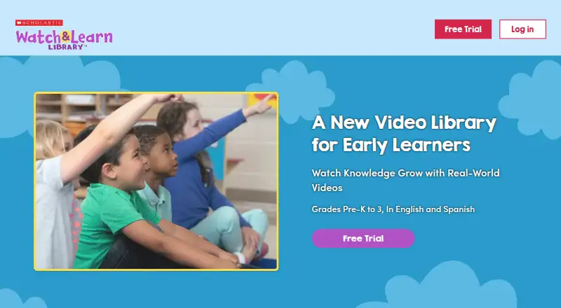 Scholastic Watch and Learn Library's website