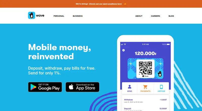 The Wave homepage