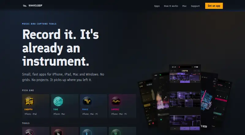 Waveloop's website