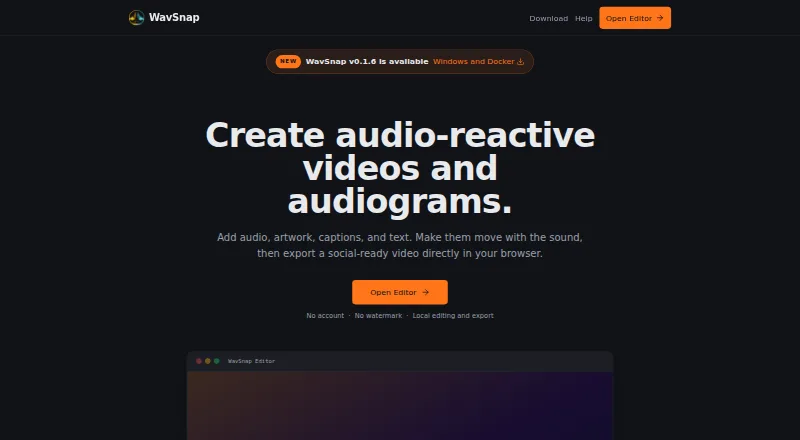 WavSnap's website