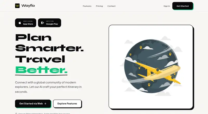 Wayfio's website