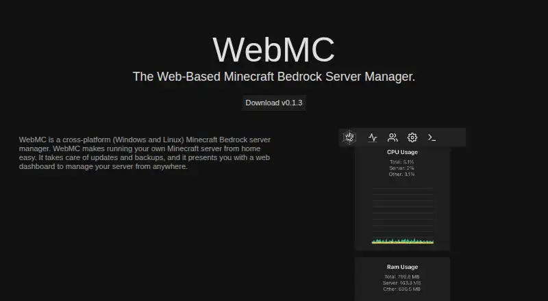 WebMC's website