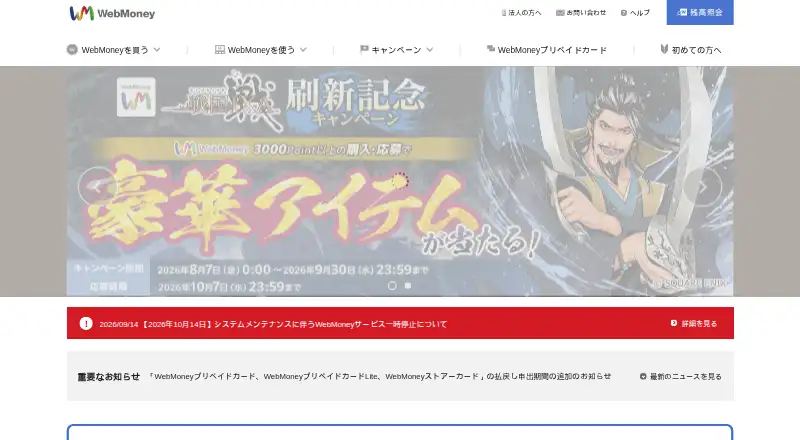WebMoney's website