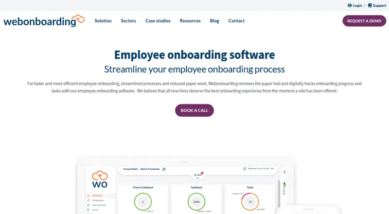 Webonboarding's website