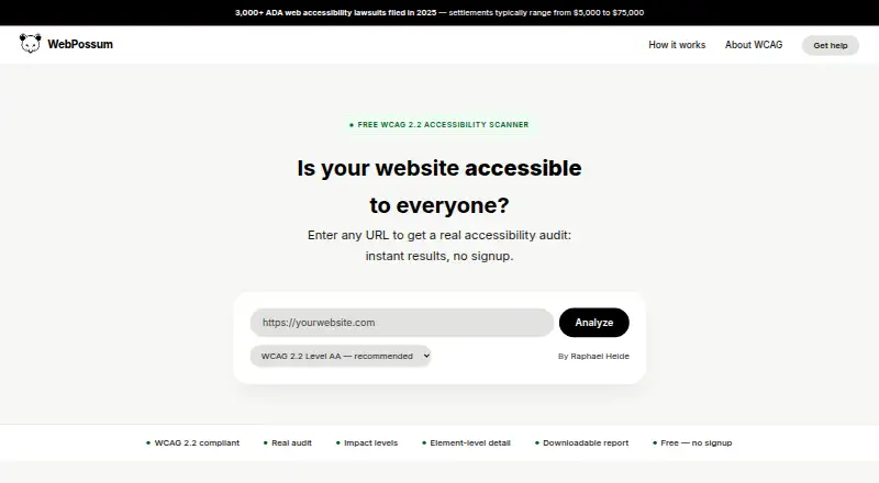 WebPossum's website