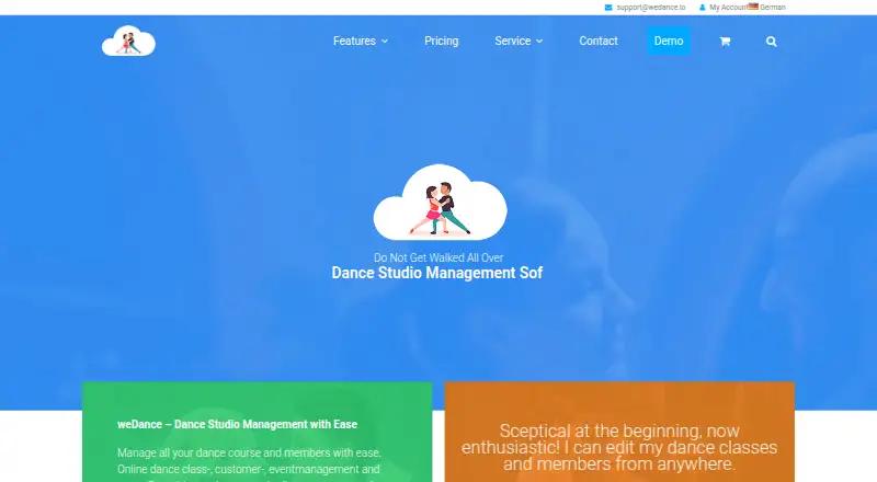 weDance's website
