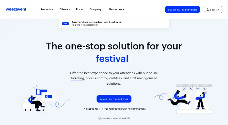 Weezevent's website