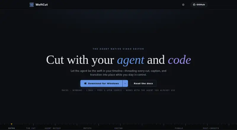 WeftCut's website