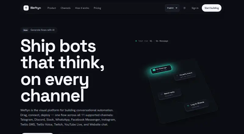 The Weftyn homepage