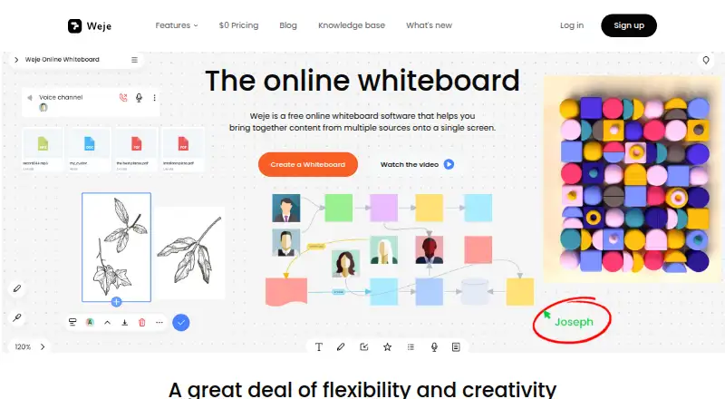 The Weje homepage