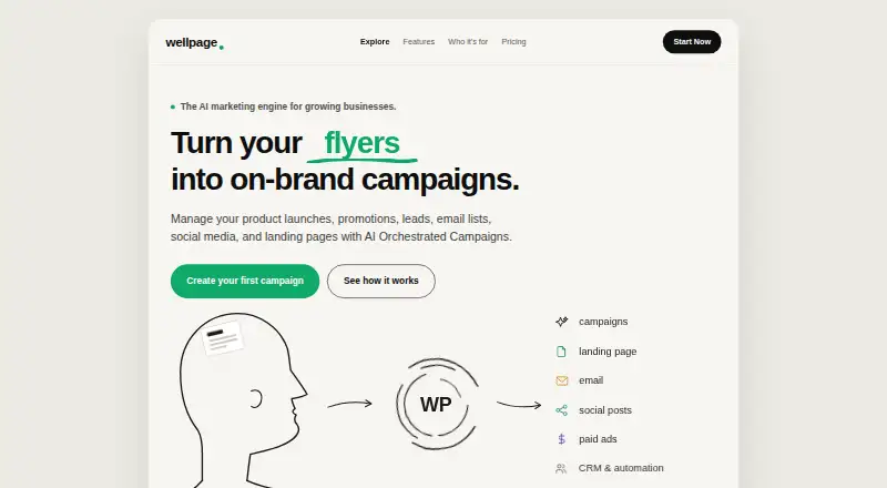 Wellpage's website
