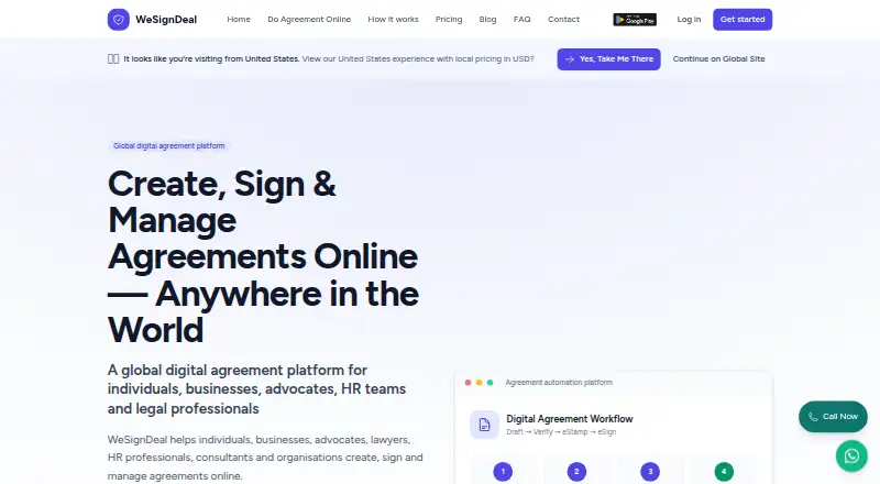 WeSignDeal's website