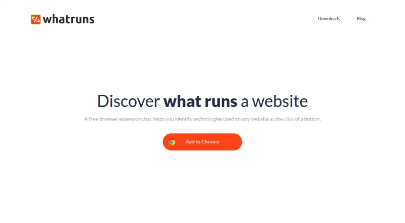 WhatRuns's website