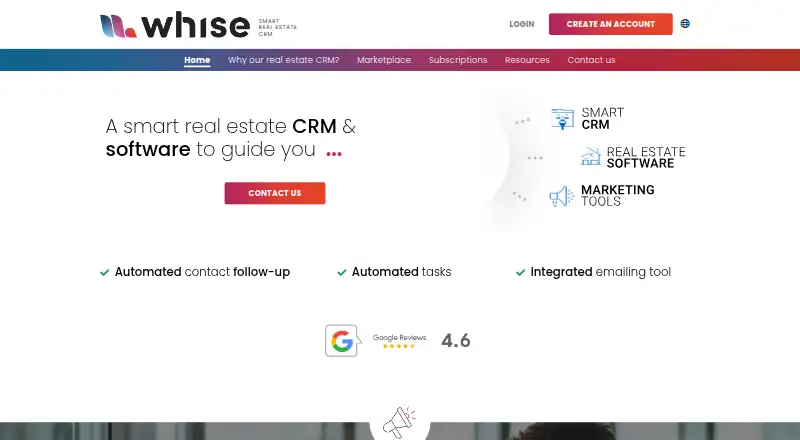 The WHISE homepage