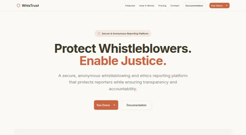 WhisTrust's website