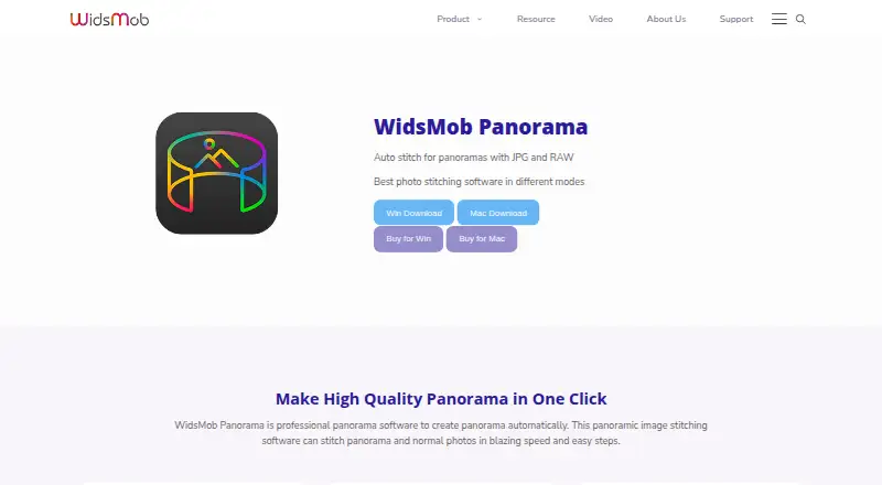 WidsMob Panorama's website
