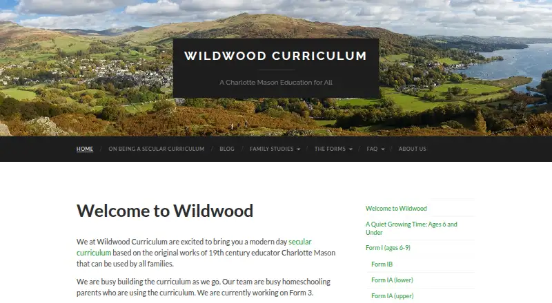 Wildwood Curriculum's website