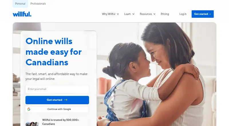 Willful's website