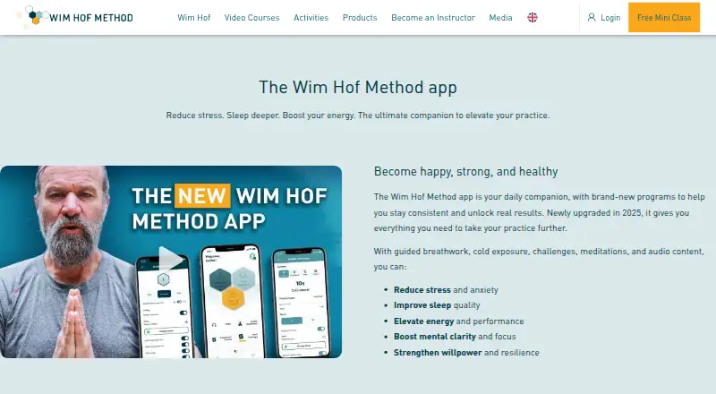 Wim Hof Method's website