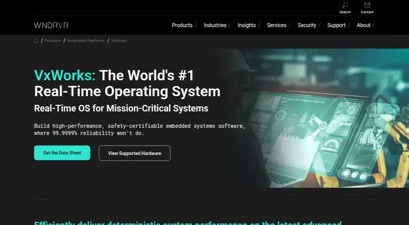 VxWorks's website