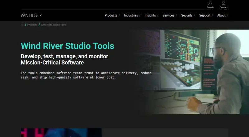 Wind River Studio's website