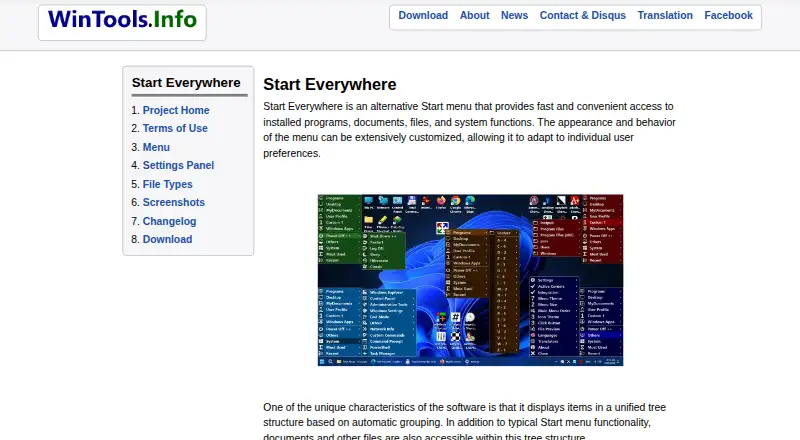 The Start Everywhere homepage
