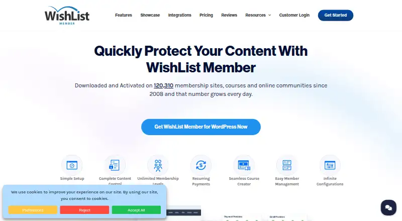 WishList Member's website