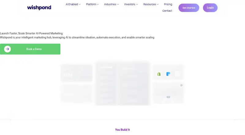 The Wishpond homepage
