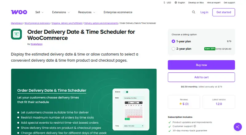 The Order Delivery Date & Time Scheduler for WooCommerce homepage