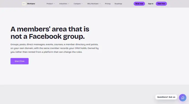 The Worklane Community homepage