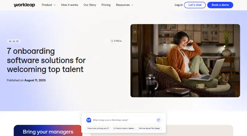 Workleap Onboarding's website