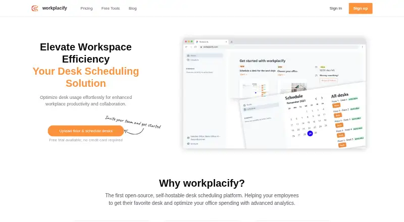 Workplacify's website