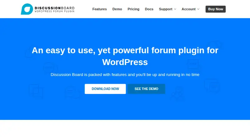 The WP Discussion Board homepage