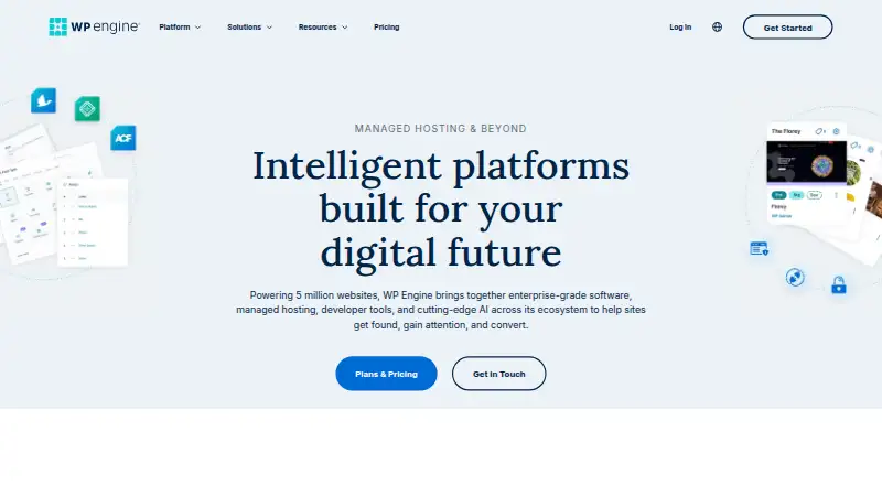 WP Engine's website