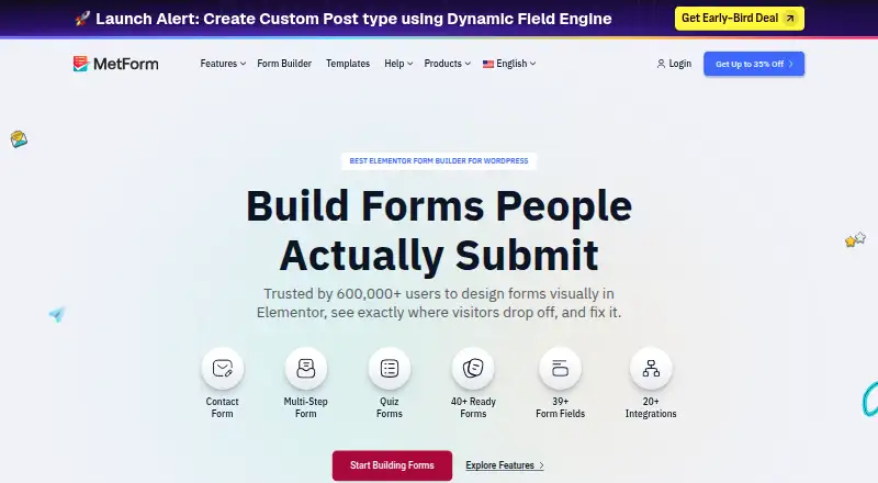 MetForm's website
