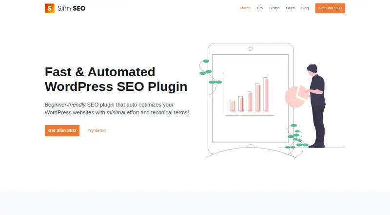 The Slim SEO homepage