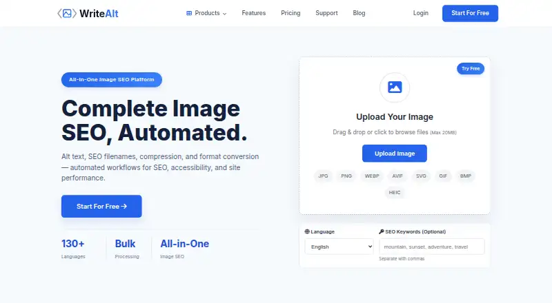 WriteAlt's website