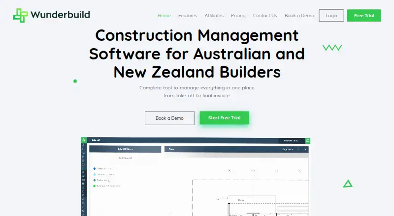 The Wunderbuild homepage
