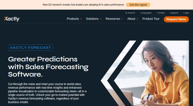 Xactly Forecast's website
