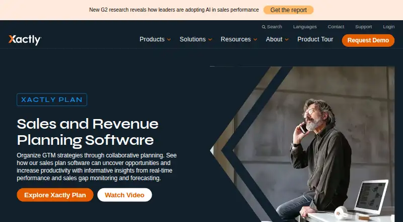 Xactly Plan's website