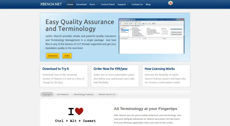 The ApSIC Xbench homepage