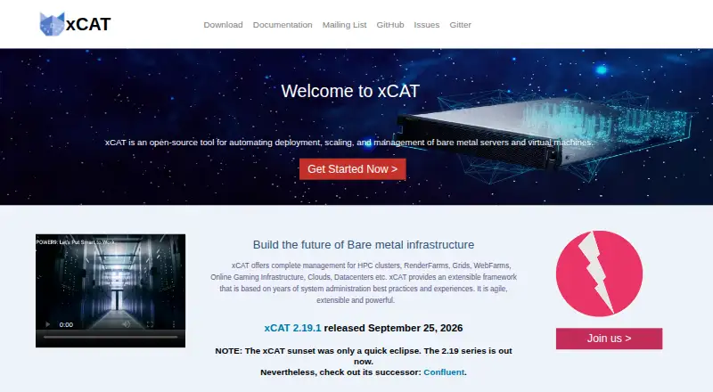 The xCAT homepage