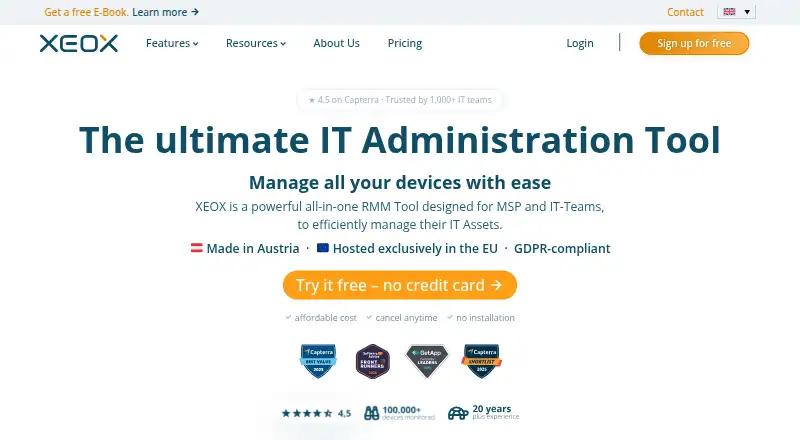 XEOX's website