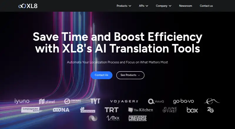 XL8 Machine Translation's website