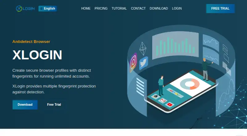 XLogin's website
